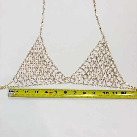 Amber Sceats x REVOLVE Festival Ready Chain Bra in Gold - Picture 11 of 12